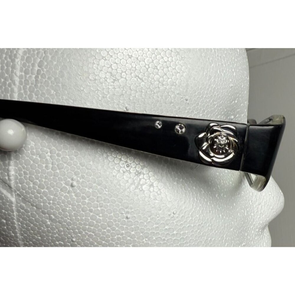Bebe Designer Eyeglasses Zyl Frame In Black With Glitter Detail Style 5034 Frame - Picture 4 of 12